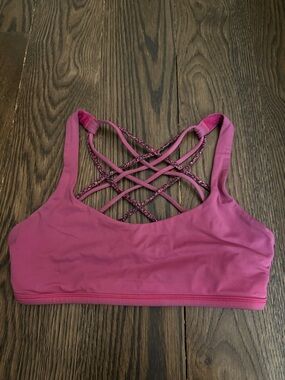 lululemon athletica Magenta Crisscross Back Sports Bra
